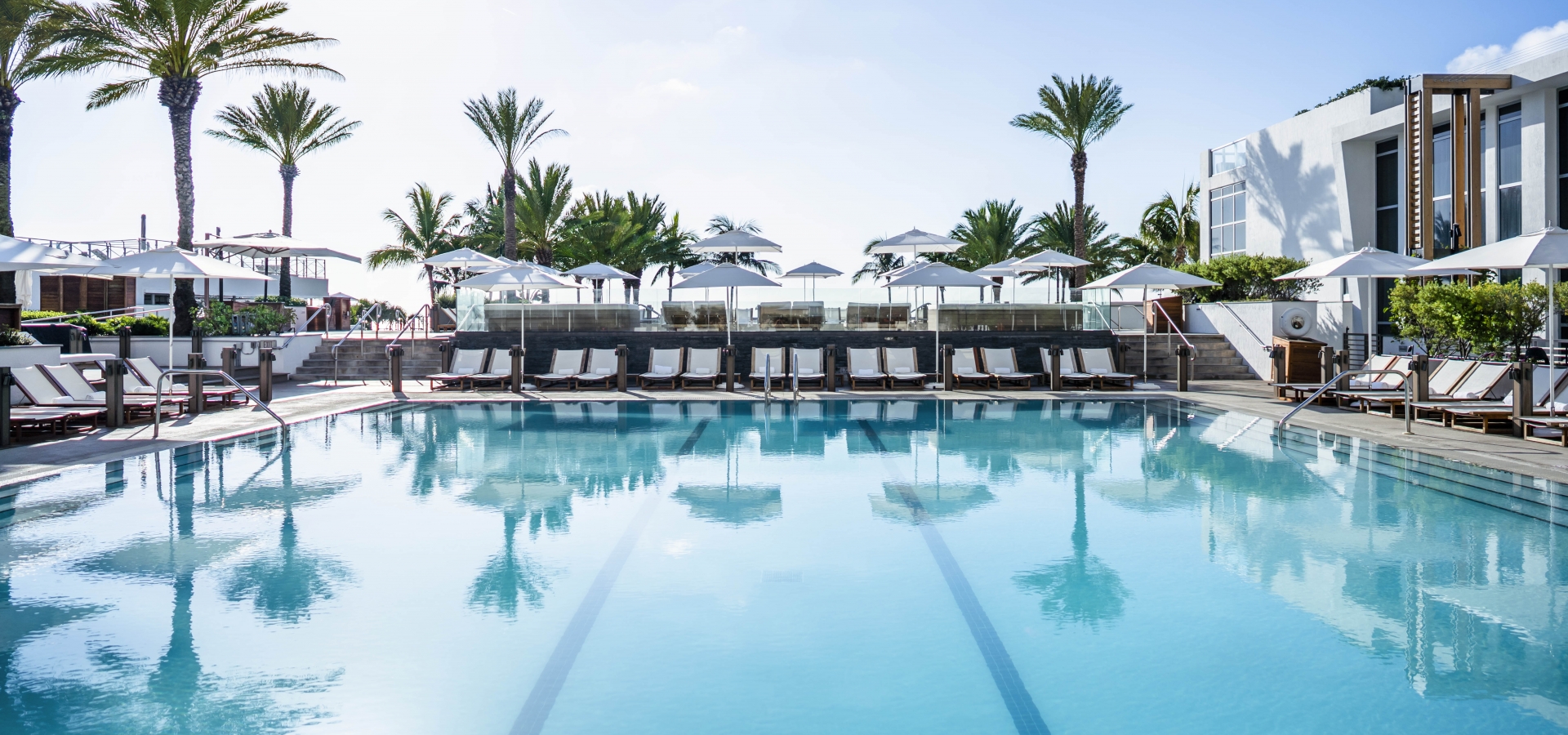 Large swimming pool at Eden Roc, Miami Beach