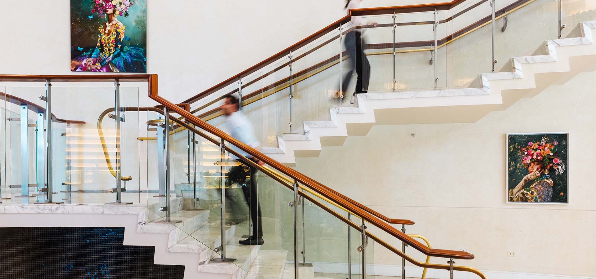 Stairs and Artwork